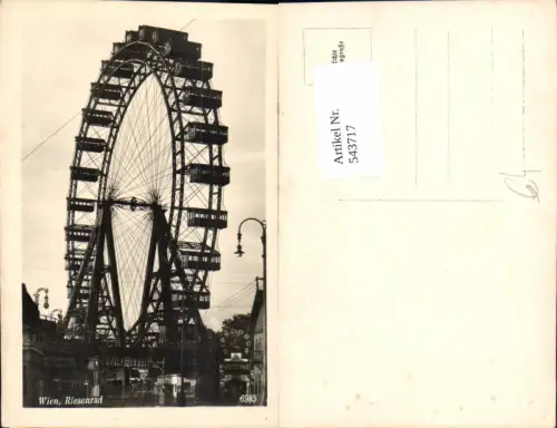 543717,Wien Leopoldstadt Prater Riesenrad