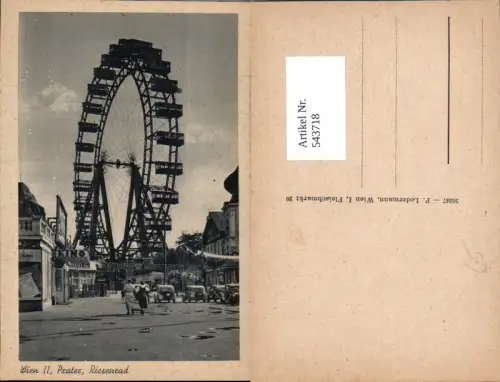 543718,Wien Leopoldstadt Prater Riesenrad