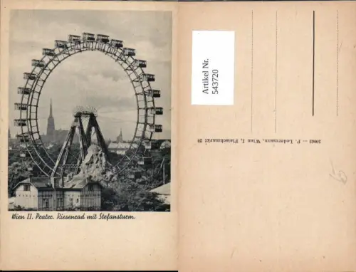 543720,Wien Leopoldstadt Prater Riesenrad