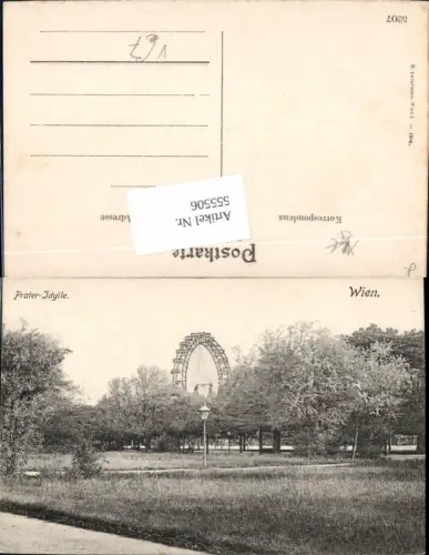 555506,Wien Leopoldstadt Prater Idylle Riesenrad pub Ledermann 5207