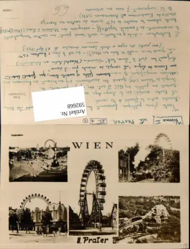 592668,Mehrbild Ak Wien Leopoldstadt Prater Riesenrad Liliputbahn Dampflok Vienna