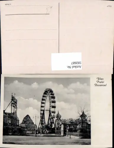 592687,Wien Leopoldstadt Prater Riesenrad Vienna
