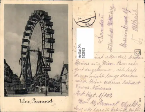 592692,Wien Leopoldstadt Prater Riesenrad Vienna