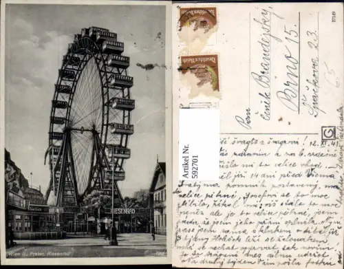 592701,Wien Leopoldstadt Prater Riesenrad Vienna