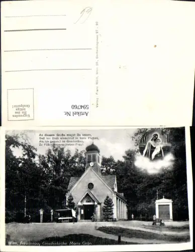 594760,Fotomontage Wien Leopoldstad Freudenau Gnadenkirche Maria Grün Vienna