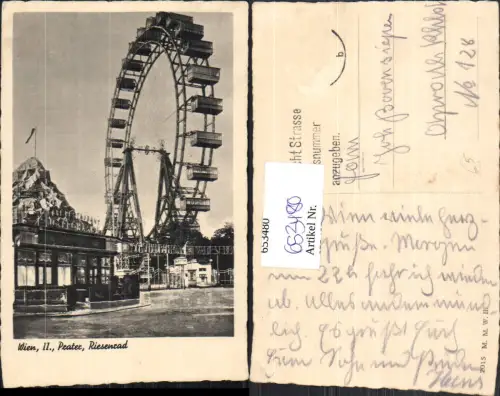 653480,Wien Vienna Leopoldstadt Prater Riesenrad