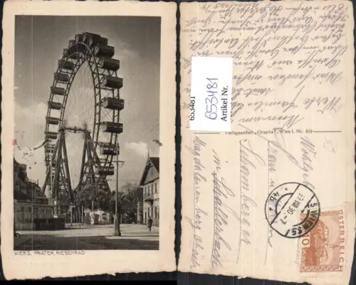 653481,Wien Vienna Leopoldstadt Prater Riesenrad