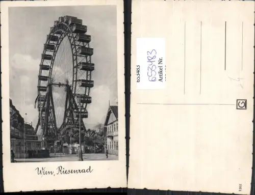 653483,Wien Vienna Leopoldstadt Prater Riesenrad