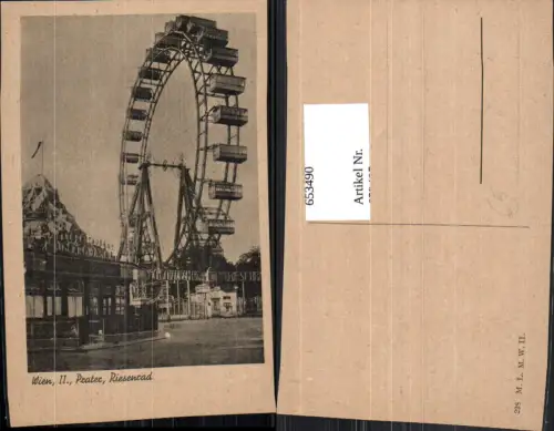 653490,Wien Vienna Leopoldstadt Prater Riesenrad
