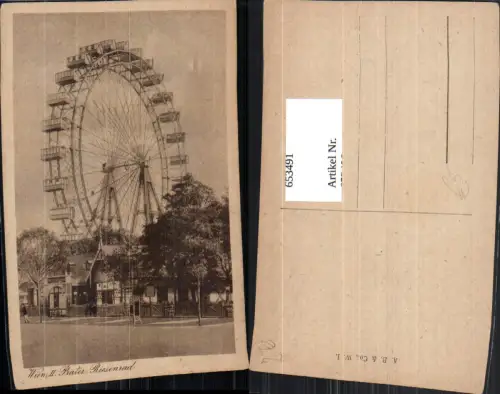 653491,Wien Vienna Leopoldstadt Prater Riesenrad