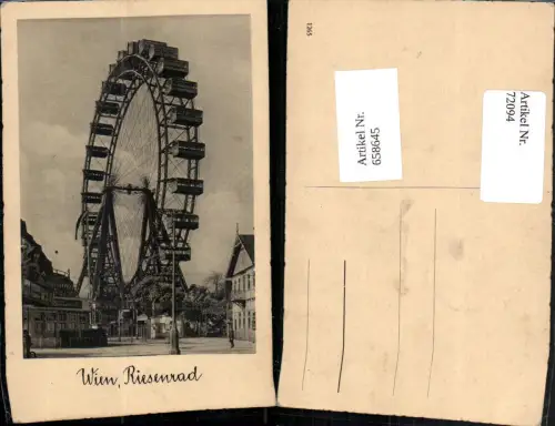 658645,Wien Vienna Leopoldstadt Prater Riesenrad