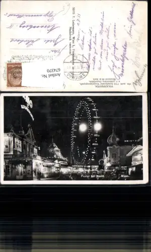 674370,Wien Leopoldstadt Prater bei Nacht Riesenrad Kino