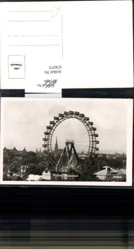 674373,Wien Leopoldstadt Riesenrad Prater