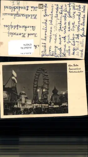 674374,Wien Leopoldstadt Prater Riesenrad kino Hochschaubahn
