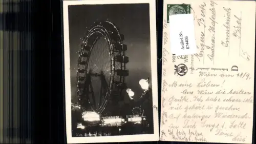 674408,Wien Leopoldstadt Riesenrad Prater bei Nacht