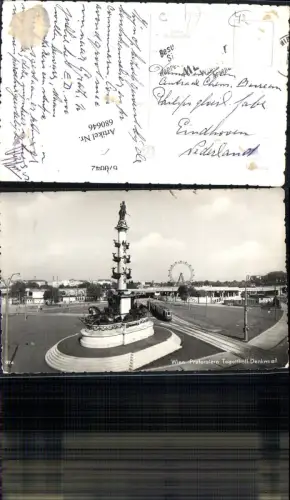680646 Wien Leopoldstadt Praterstern Tegetthoff-Denkmal Straßenbahn