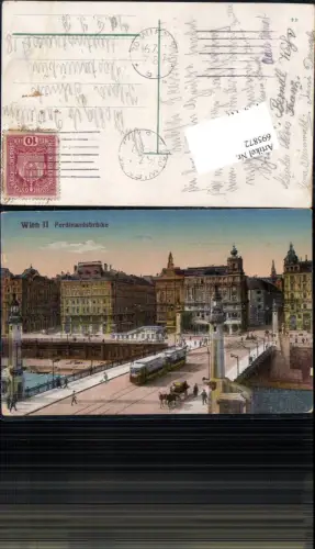 695872 Wien Leopoldstadt Donaukai Donaukanal Ferdinandsbrücke Straßenbahn