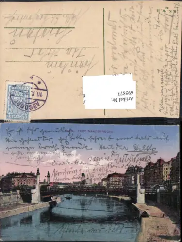 695873 Wien Leopoldstadt Donaukai Donaukanal Ferdinandsbrücke