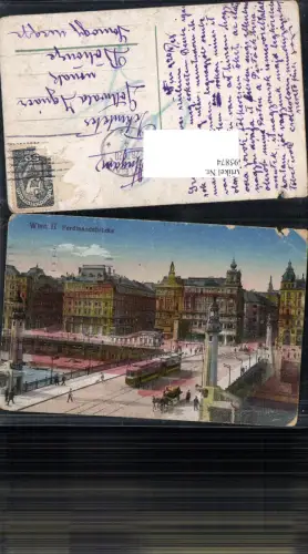 695874 Wien Leopoldstadt Donaukai Donaukanal Ferdinandsbrücke Straßenbahn