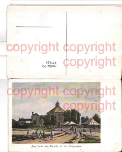 477824,Künstler AK Wien Brigittenau Jägerhaus u. Capelle Kapelle