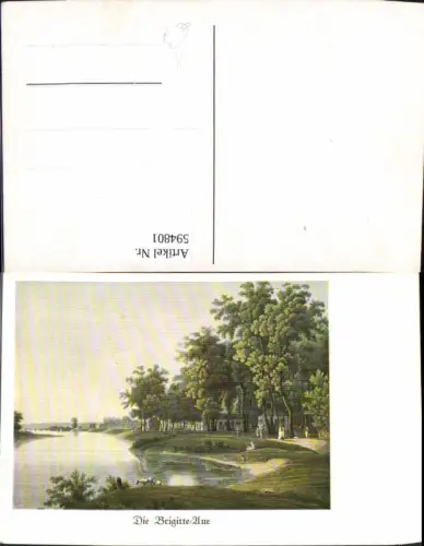 594801,Künstler Ak Wien Brigittenau Aue Landschaft Vienna