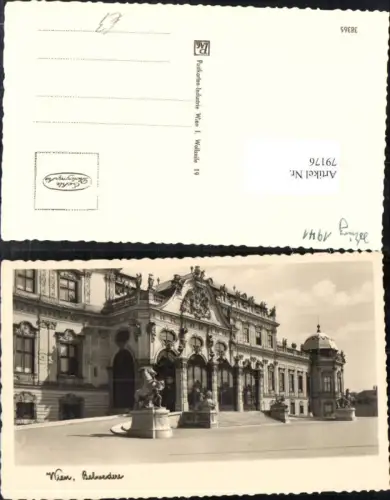 79176,Wien 3 Landstraße Belvedere Detailansicht