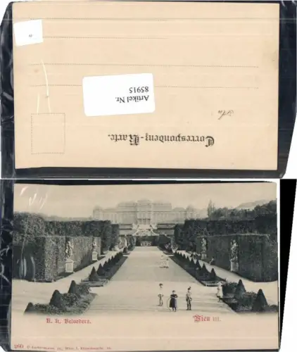 85915,Wien 3 Landstrasse Belvedere K.K. Schloss