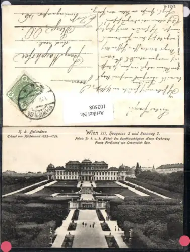 102508,Wien Landstrasse Belvedere