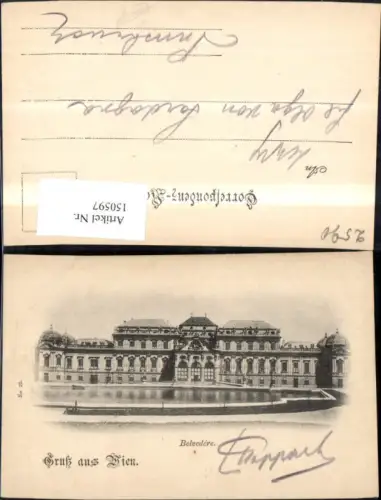150597,Wien Landstraße Belvedere Frontansicht