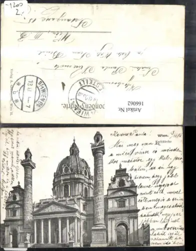 166062,Wien 3 Landstrasse Karlskirche Kirche 1906