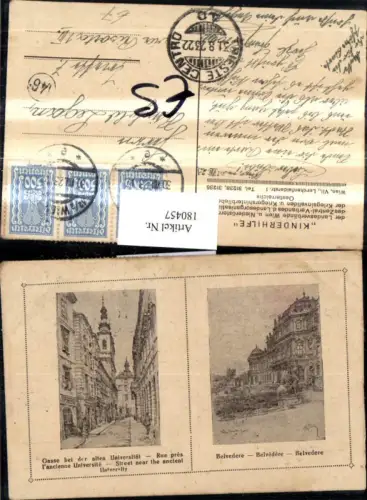 180457,Wien 3 Gasse b. d. Alten Universität Straßenansicht Belvedere Mehrbildkarte