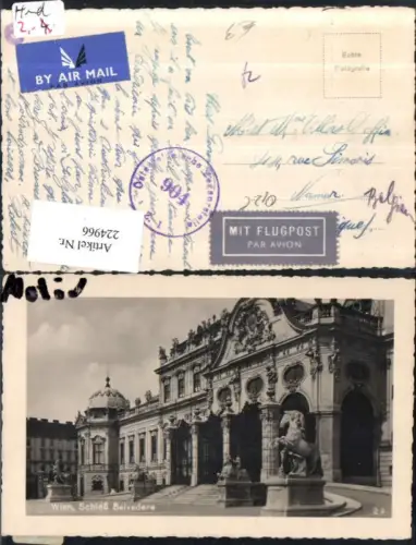 224966,Wien Landstraße Schloss Belvedere