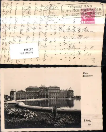 257384,Wien Landstraße Belvedere Schloss pub H. Markl 754