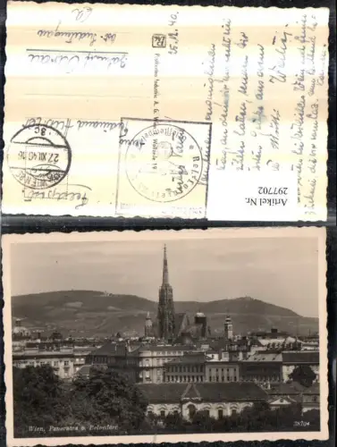 297702,Wien Landstraße Panorama Teilansicht vom Belvedere