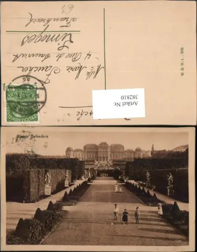 382810,Wien Landstraße Schloss Belvedere Garten