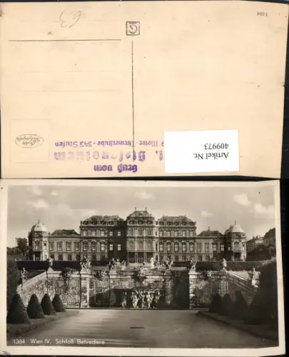 409973,Wien Landstraße Schloss Belvedere