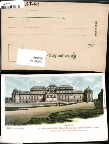 438646,Wien Landstraße Residenz Schloss Belvedere
