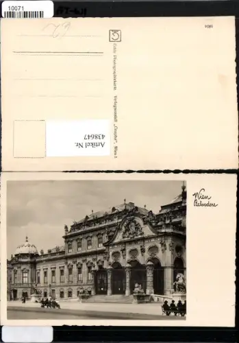 438647,Wien Landstraße Schloss Belvedere