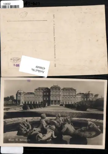 438649,Wien Landstraße Schloss Belvedere