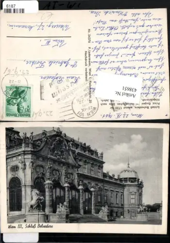 438651,Wien Landstraße Schloss Belvedere
