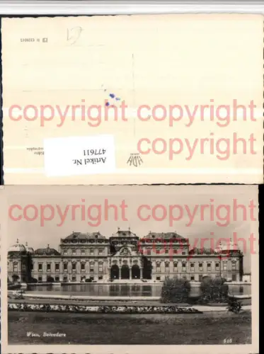 477611,Wien Landstraße Schloss Belvedere