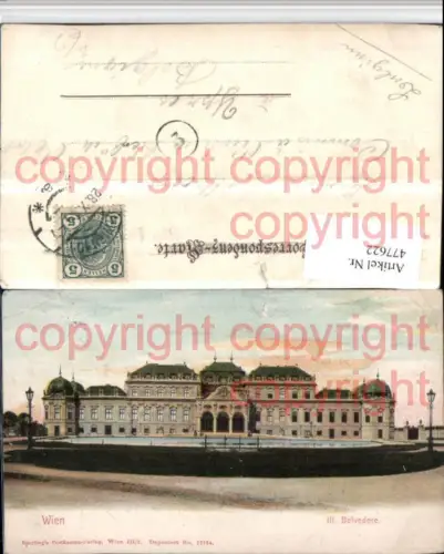 477622,Wien Landstraße Schloss Belvedere pub Sperling 17764