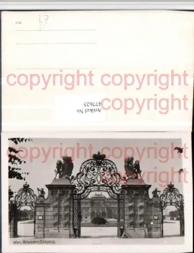 477625,Wien Landstraße Schloss Belvedere Eingang Gittertor