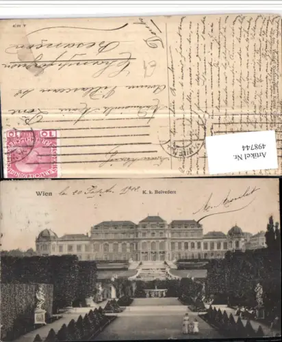 498744,Wien Landstraße Schloss Belvedere
