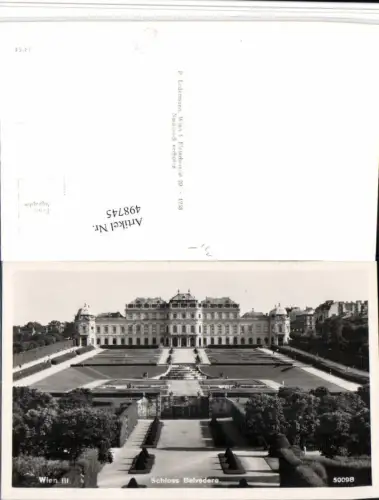 498745,Wien Landstraße Schloss Belvedere Garten
