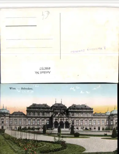 498757,Wien Landstraße Schloss Belvedere