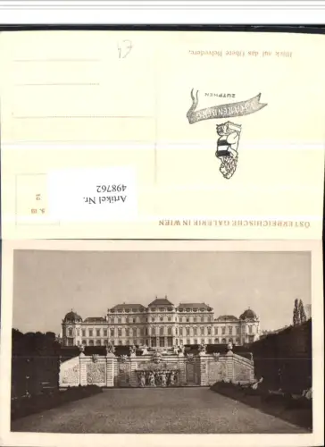 498762,Wien Landstraße Schloss Belvedere