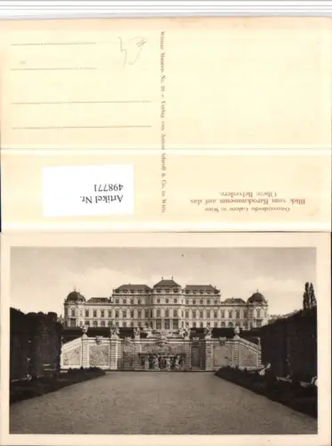 498771,Wien Landstraße Schloss Belvedere