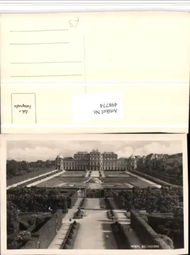 498774,Wien Landstraße Schloss Belvedere Garten