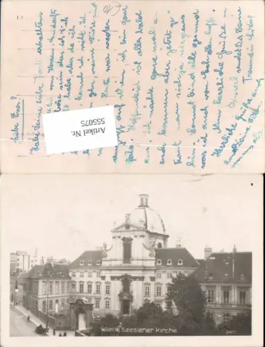 555075,tolle Foto-AK Wien Landstraße Salesianerkirche Kirche
